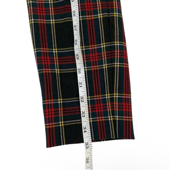 J. Crew Martie Ankle Pants Stewart Plaid Size 0 - Picture 11 of 12